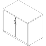 Lorell Essentials Series 2 - Door Storage Cabinet Adjustable Shelf Durable Laminate Contemporary Design (LLR - LLR6961X) - SchoolOutlet