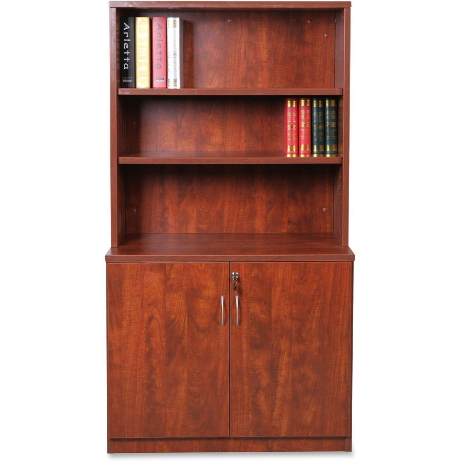 Lorell Essentials Series 2 - Door Storage Cabinet Adjustable Shelf Durable Laminate Contemporary Design (LLR - LLR6961X) - SchoolOutlet