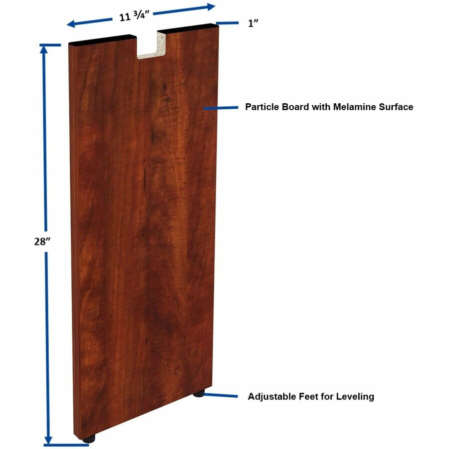 Lorell Essentials Series Credenza Half Leg 11.75"W x 1"D x 28"H (LLR - LLR6961X) - SchoolOutlet