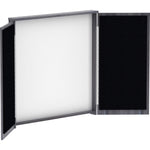 Lorell Dry - Erase Whiteboard Presentation Cabinet Hinged Doors 47.3