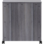 Lorell Deluxe Mobile Machine Stand with Shelf 30.5