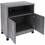 Lorell Deluxe Mobile Machine Stand with Shelf 30.5