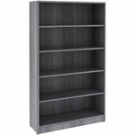 Lorell Essentials Series Laminate 5 Shelf Bookcase 36