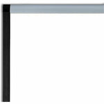 Lorell Signature Series Magnetic Porcelain Grid Markerboard Ebony and Silver Frame 48