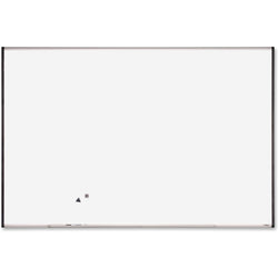 Lorell Signature Series Magnetic Coated Steel Markerboard Ebony and Silver Frame 72"W x 48"H (LLR-LLR69653)