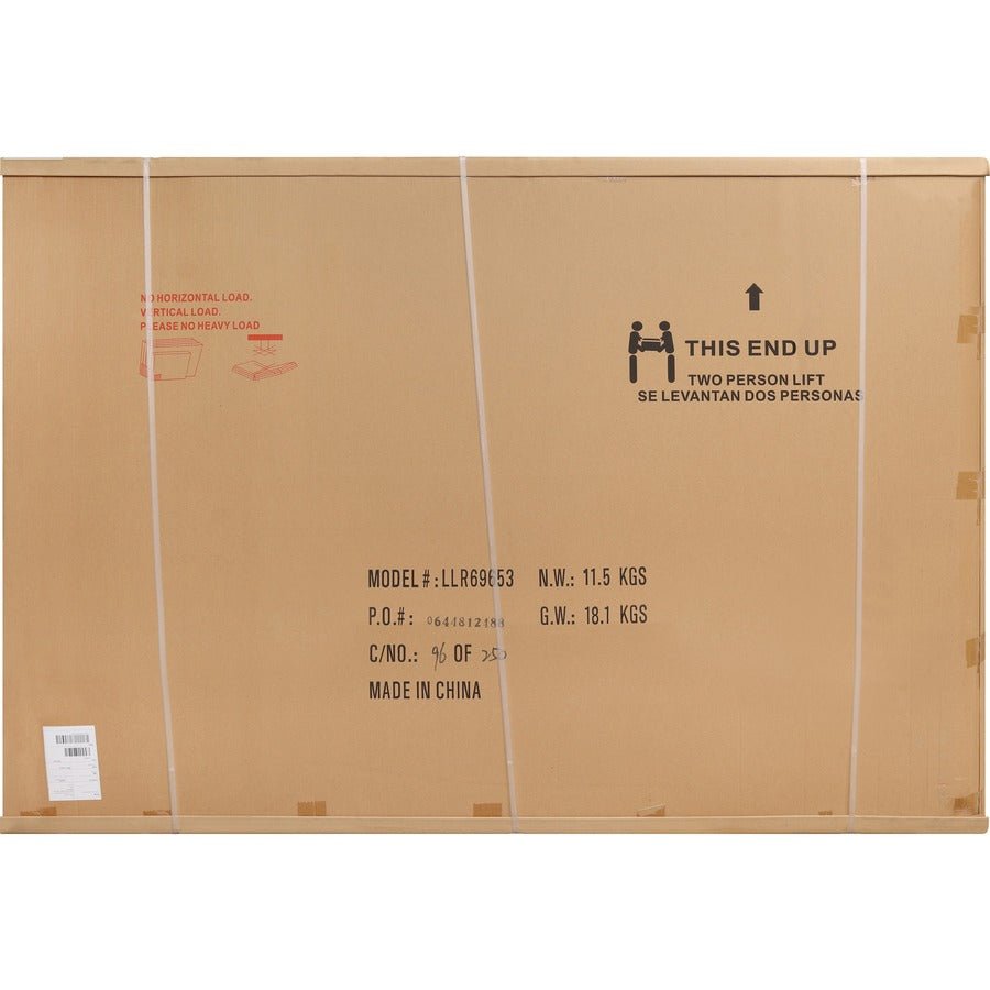 Lorell Signature Series Magnetic Coated Steel Markerboard Ebony and Silver Frame 72"W x 48"H (LLR - LLR69653) - SchoolOutlet