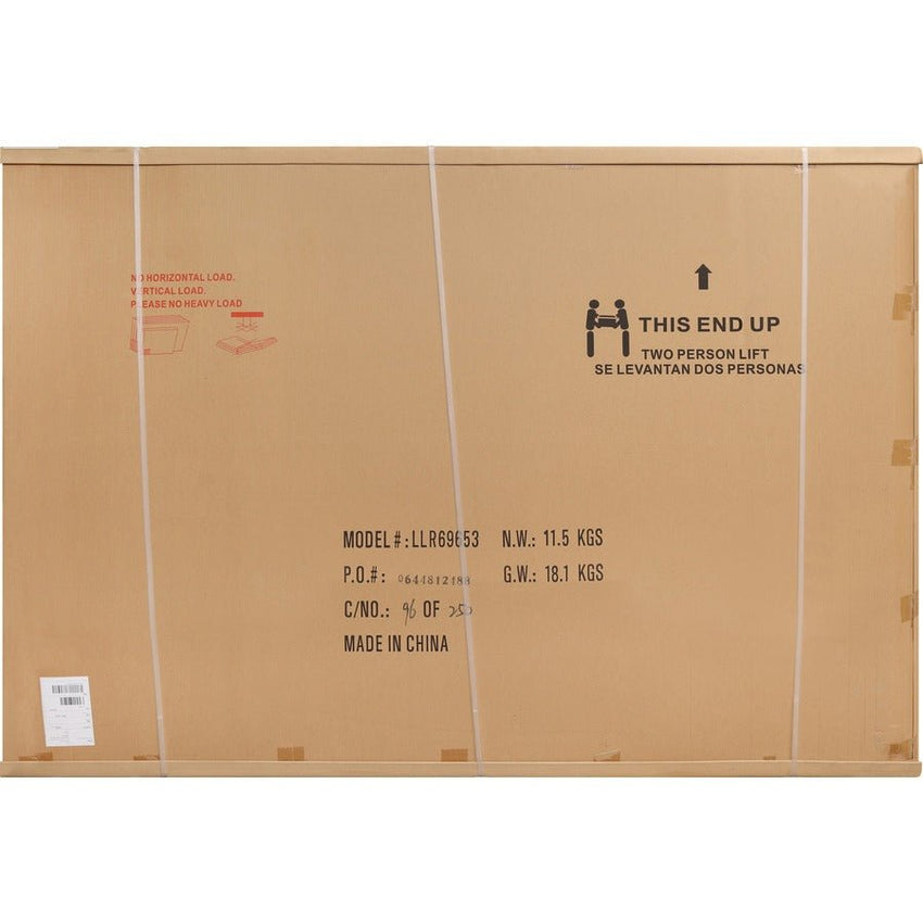 Lorell Signature Series Magnetic Coated Steel Markerboard Ebony and Silver Frame 72"W x 48"H (LLR - LLR69653) - SchoolOutlet