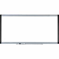Lorell Signature Series Magnetic Coated Steel Markerboard Ebony and Silver Frame 96"W x 48"H (LLR-LLR69654)