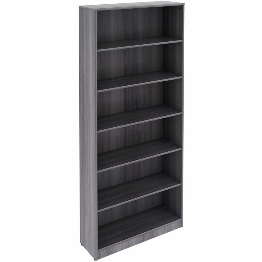 Lorell 6 - Shelf Laminate Bookcase 36"W x 12"D x 84"H Espresso (LLR - LAM - BC84 - 6S) - SchoolOutlet