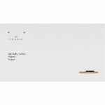 Lorell Loop Whiteboard Frameless Lacquered Steel Magnetic Surface 60