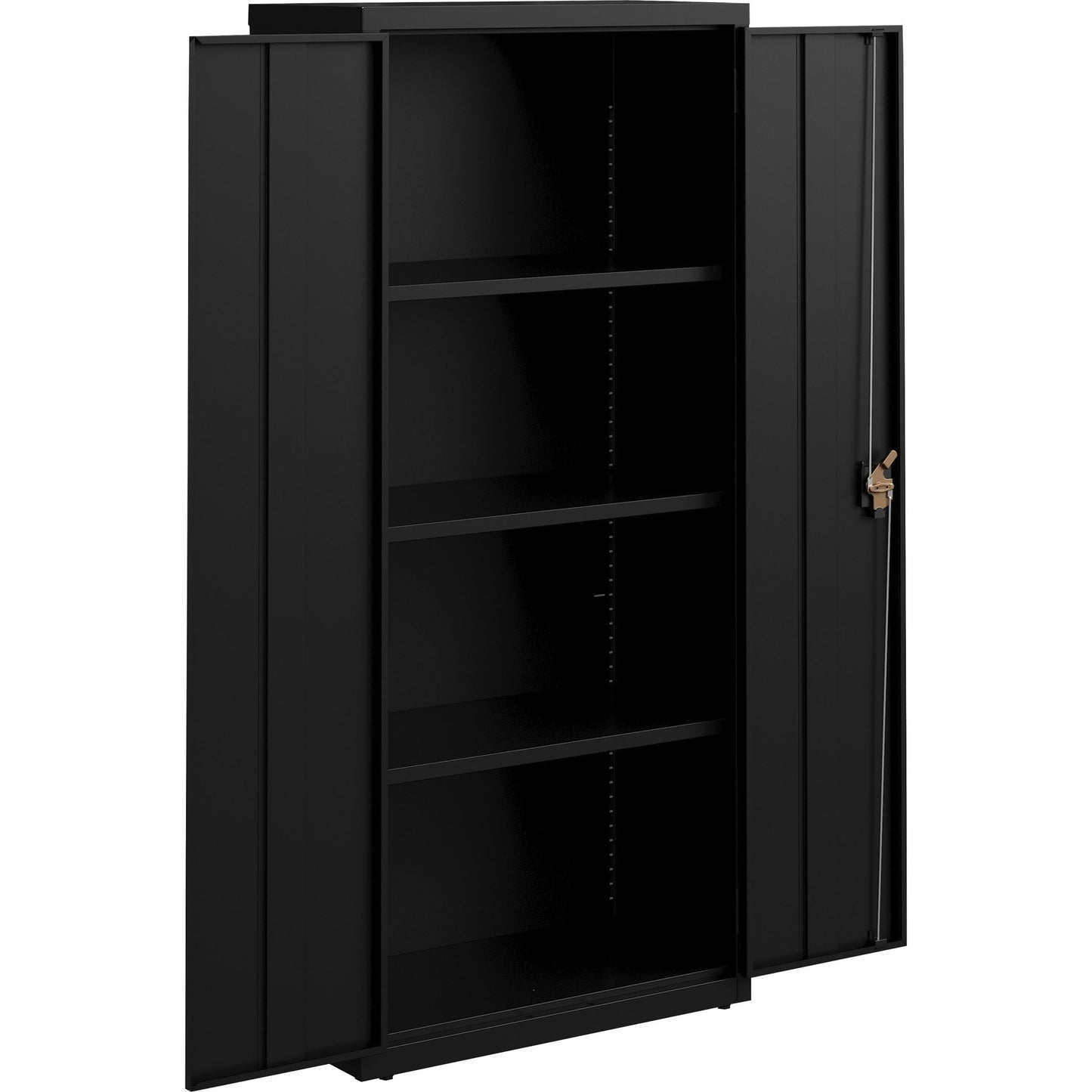 Lorell Fortress Series Slimline Storage Cabinet Steel 4 Adjustable Shelves 720 lb Capacity Locking System (LLR - LLR6983X) - SchoolOutlet