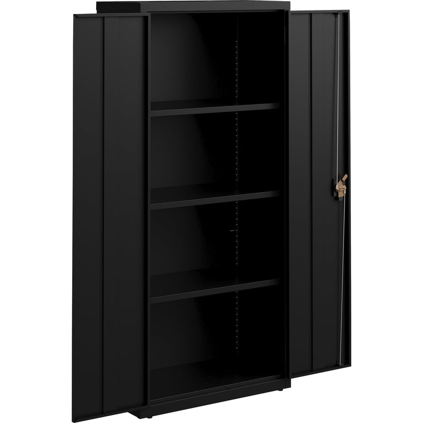 Lorell Fortress Series Slimline Storage Cabinet Steel 4 Adjustable Shelves 720 lb Capacity Locking System (LLR - LLR6983X) - SchoolOutlet