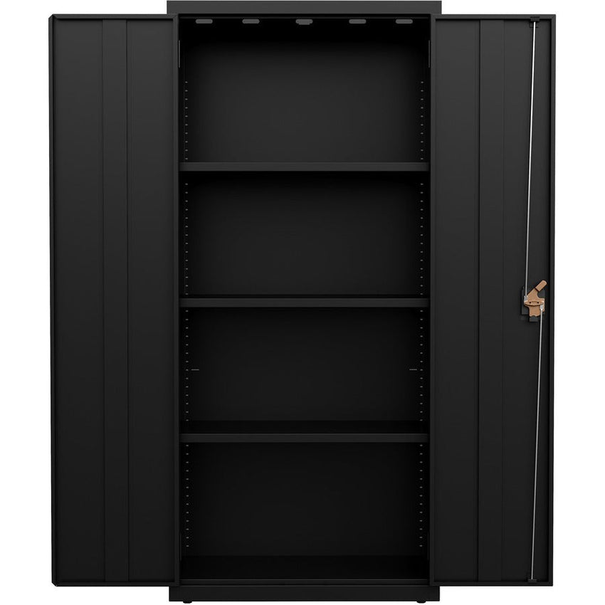 Lorell Fortress Series Slimline Storage Cabinet Steel 4 Adjustable Shelves 720 lb Capacity Locking System (LLR - LLR6983X) - SchoolOutlet