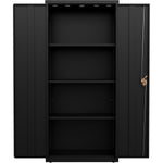 Lorell Fortress Series Slimline Storage Cabinet Steel 4 Adjustable Shelves 720 lb Capacity Locking System (LLR - LLR6983X) - SchoolOutlet