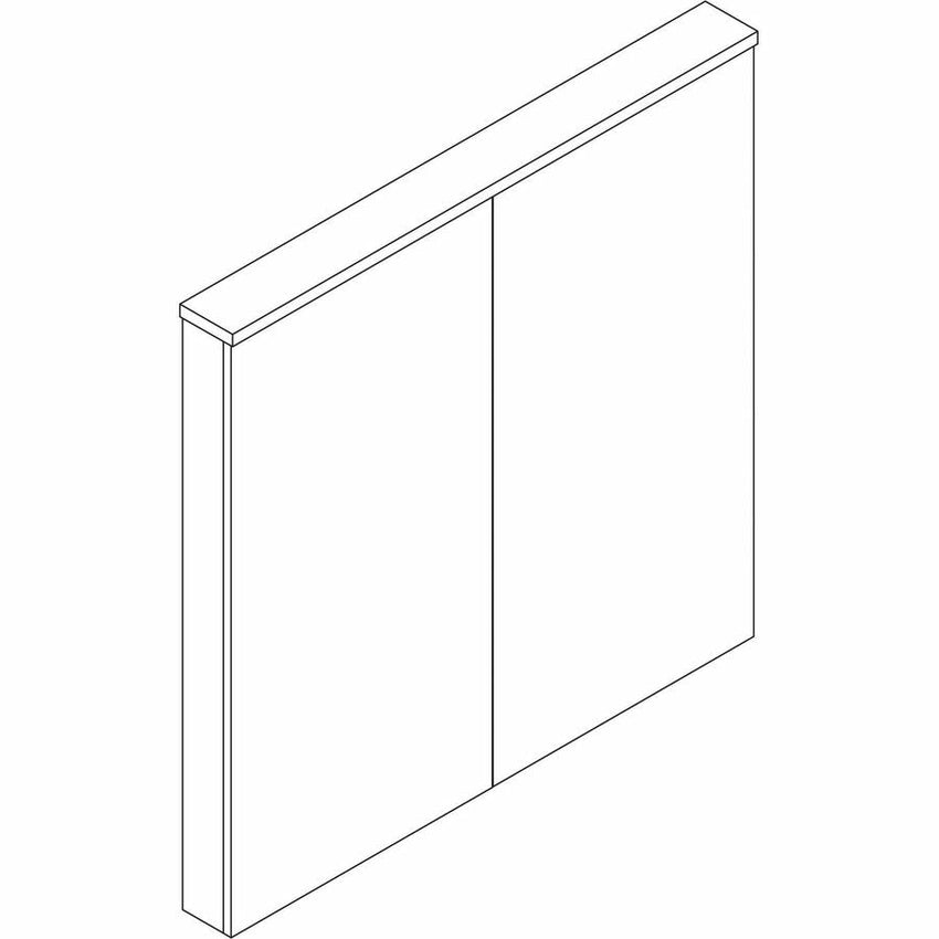 Lorell Dry - Erase Whiteboard Presentation Cabinet Hinged Doors Mahogany 47.3" x 47.3" (LLR - LLR6986X) - SchoolOutlet