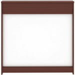 Lorell Dry - Erase Whiteboard Presentation Cabinet Hinged Doors Mahogany 47.3