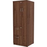 Lorell Essentials Series Tall Storage Cabinet 2 Drawers Locking Door Durable Laminate 4 Compartment (LLR - LLR 698XX) - SchoolOutlet