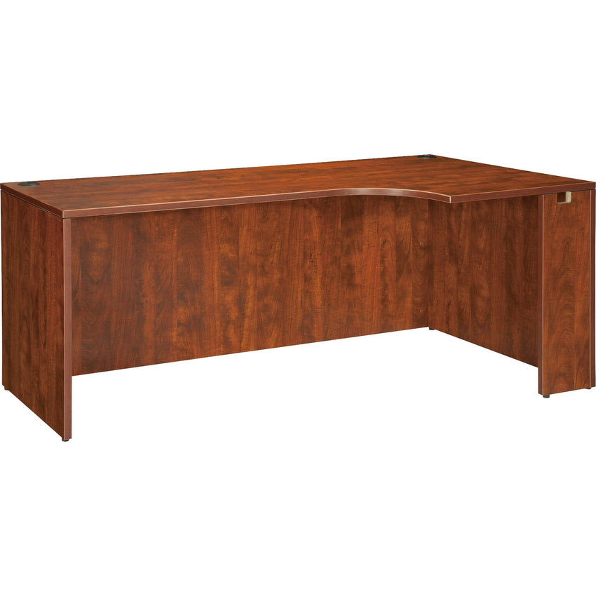 Lorell Essentials Series Right Corner Credenza 70.9"W x 35.4"D x 29.5"H Cherry (LLR - LLR69905) - SchoolOutlet