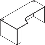Lorell Essentials Series Left Corner Credenza 70.9