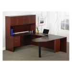 Lorell Essentials Series Left Corner Credenza 66.1