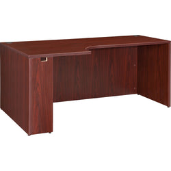 Lorell Essentials Series Left Corner Credenza 66.1"W x 35.4"D x 29.5"H Mahogany (LLR-LLR69910)