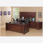 Lorell Essentials Series Left Corner Credenza 66.1
