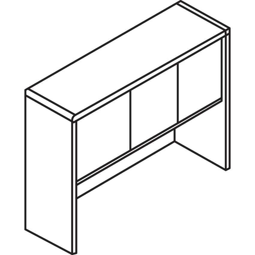 Lorell Essentials Series 3 - Door Stack - on Hutch with Cord Management 59"W x 14.8"D x 36"H (LLR - ESS - HUT59) - SchoolOutlet