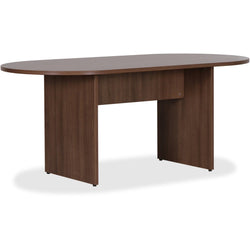 Lorell Essentials Oval Conference Table Walnut 70.9"W x 35.4"D x 29.5"H (LLR-LLR69988)