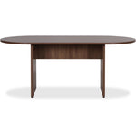 Lorell Essentials Oval Conference Table Walnut 70.9
