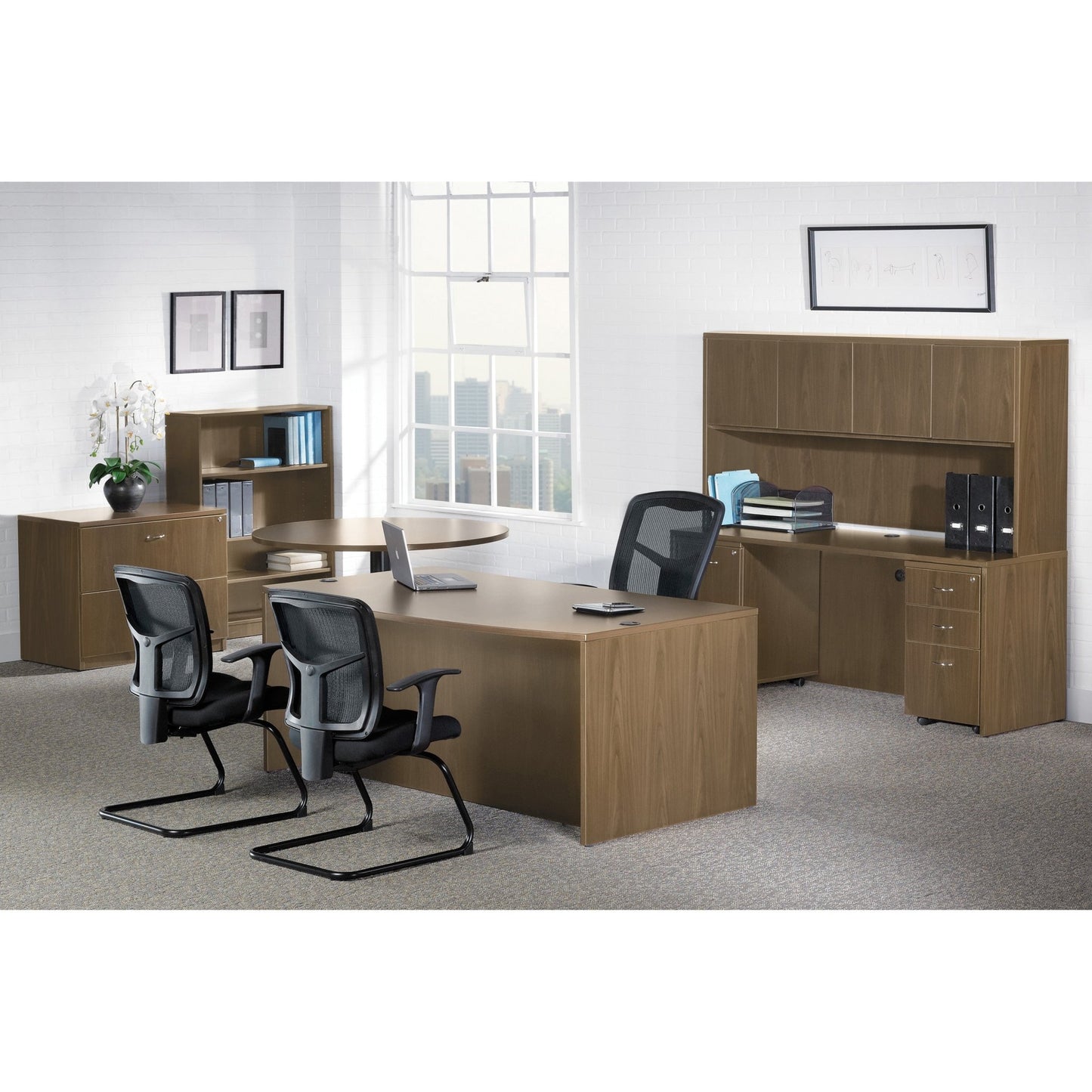 Lorell Essentials Conference Table Base 49.63"W x 23.63"D x 28.50"H (LLR - LLR69995) - SchoolOutlet