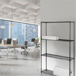 Heavy - Duty Lorell Industrial 4 - Tier Wire Shelving Unit 48
