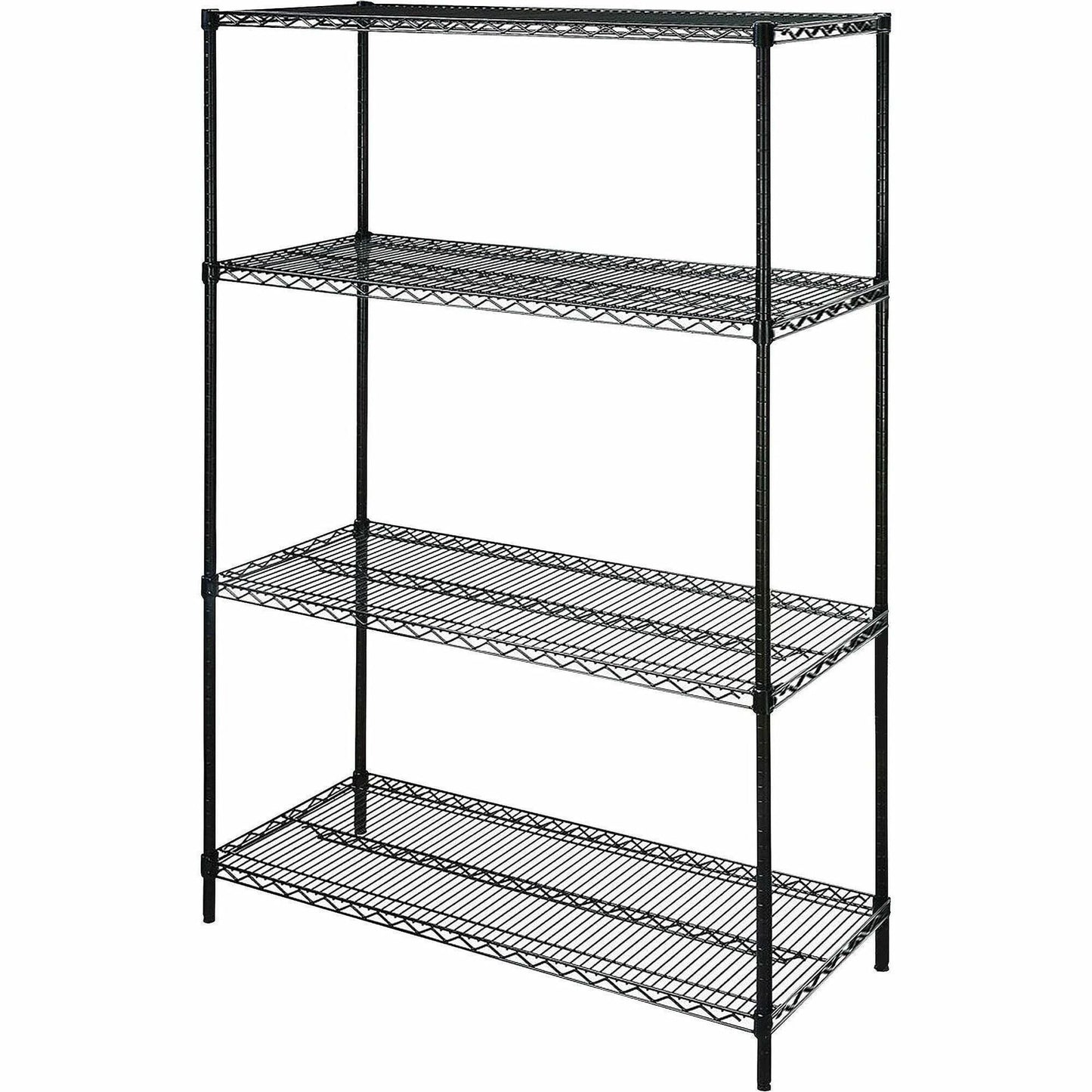 Heavy - Duty Lorell Industrial 4 - Tier Wire Shelving Unit 48"W x 18"D x 72"H (LLR - LLR70061) - SchoolOutlet