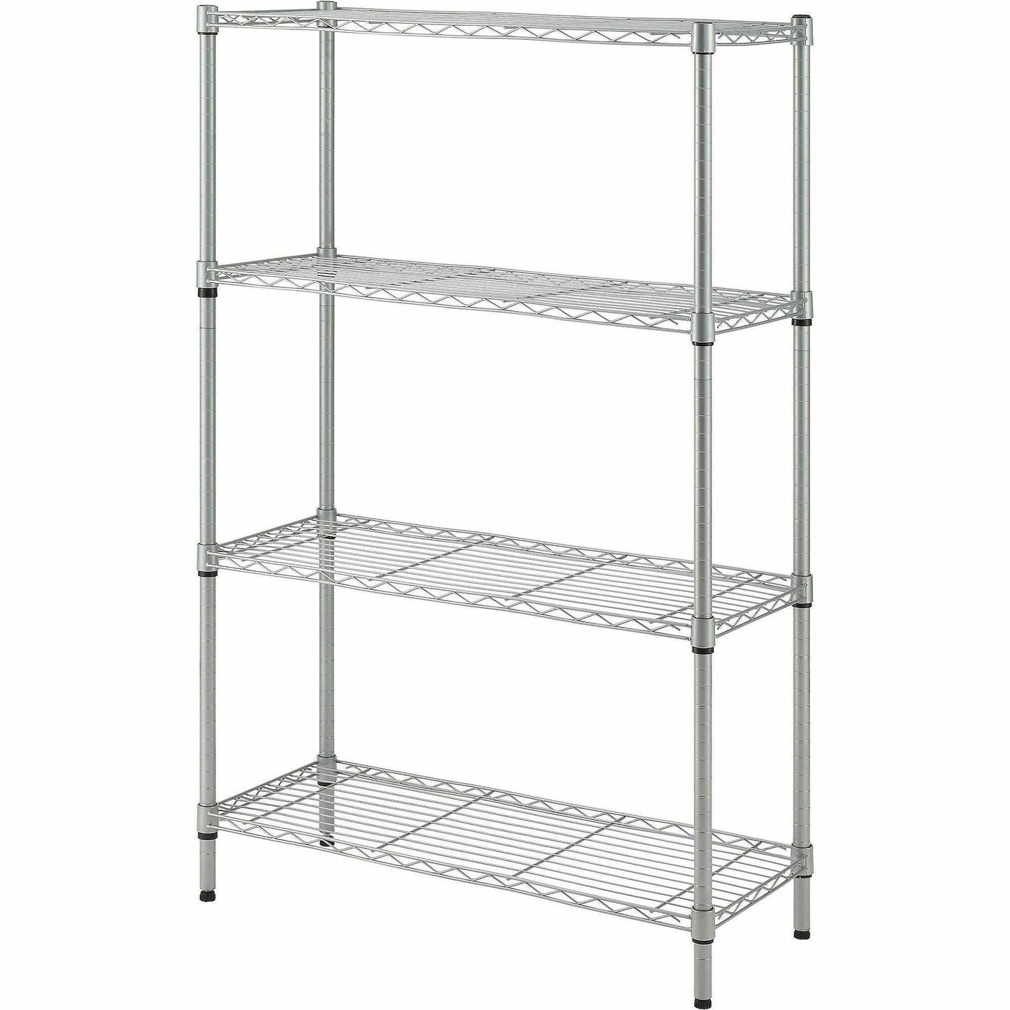 Lorell Light - Duty Wire Shelving 4 Tier Adjustable Shelves 250 lb Capacity Per Shelf Steel Rack (LLR - LLR70063) - SchoolOutlet