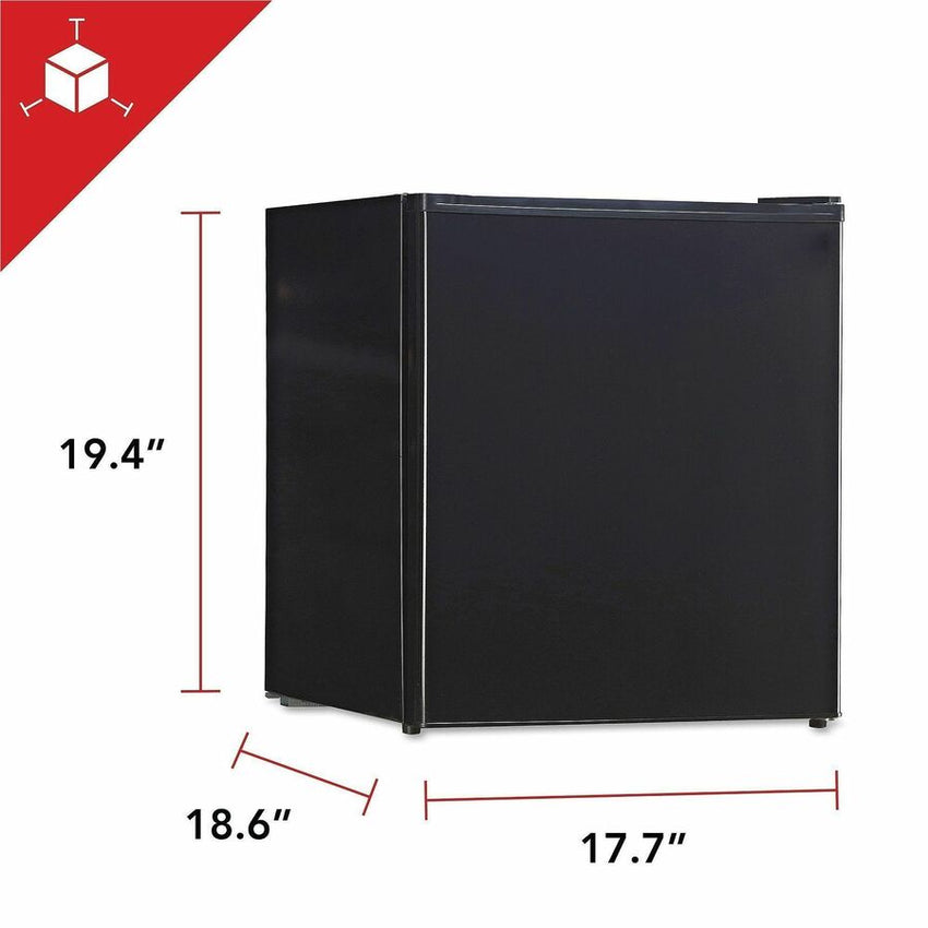 Lorell ChillCore Compact Refrigerator with Reversible Door and Chiller Section 1.6 Cubic Feet Black (LLR - LLR72311) - SchoolOutlet