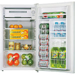 Lorell ArcticVault Compact Refrigerator with Chiller Section Ice Tray and Reversible Door 3.2 Cubic Feet Black Light Blue White (LLR - LLR72312) - SchoolOutlet