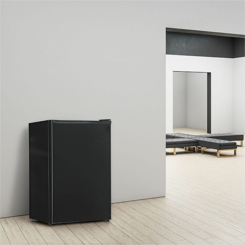 Lorell FrostNest Compact Refrigerator with Chiller Section Ice Tray and Reversible Door 3.2 Cubic Feet Black (LLR - LLR72313) - SchoolOutlet