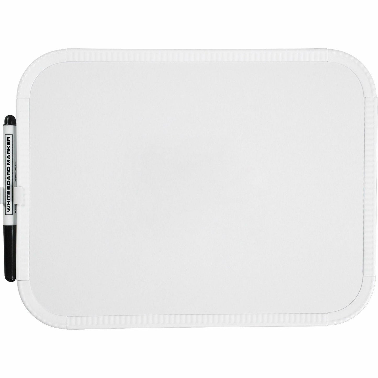Lorell Personal Whiteboard with White Plastic Frame and Integrated Mounting Kit 11"W x 8.5"H (LLR - LLR75620) - SchoolOutlet