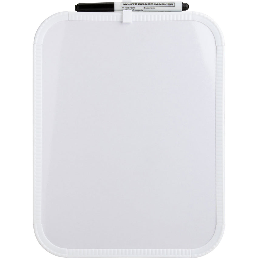 Lorell Personal Whiteboard with White Plastic Frame and Integrated Mounting Kit 11"W x 8.5"H (LLR - LLR75620) - SchoolOutlet