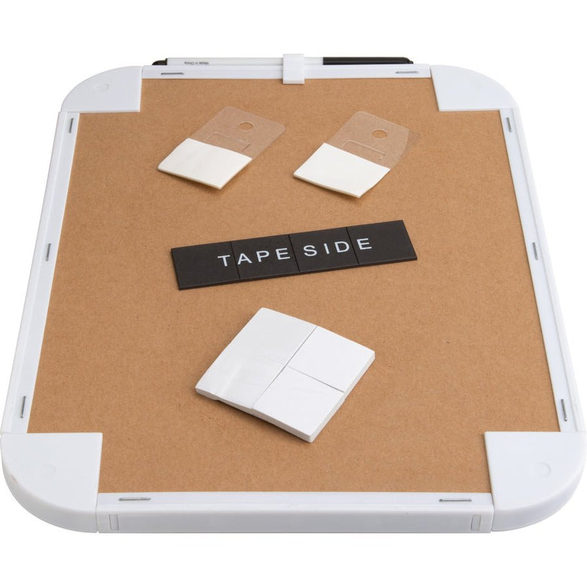 Lorell Personal Whiteboard with White Plastic Frame and Integrated Mounting Kit 11"W x 8.5"H (LLR - LLR75620) - SchoolOutlet