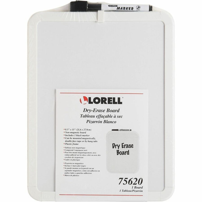 Lorell Personal Whiteboards White Plastic Frame with Magnetic Strips 11"W x 8.5"H 6 Boards/Bundle (LLR - LLR75620BD) - SchoolOutlet