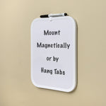 Lorell Personal Whiteboards White Plastic Frame with Magnetic Strips 11