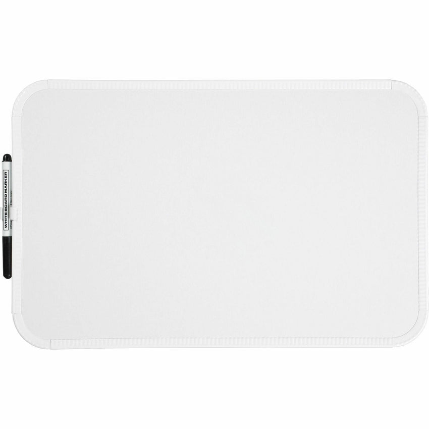 Lorell Personal Whiteboard with White Plastic Frame and Integrated Mounting Kit 17"W x 11"H (LLR - LLR75621) - SchoolOutlet