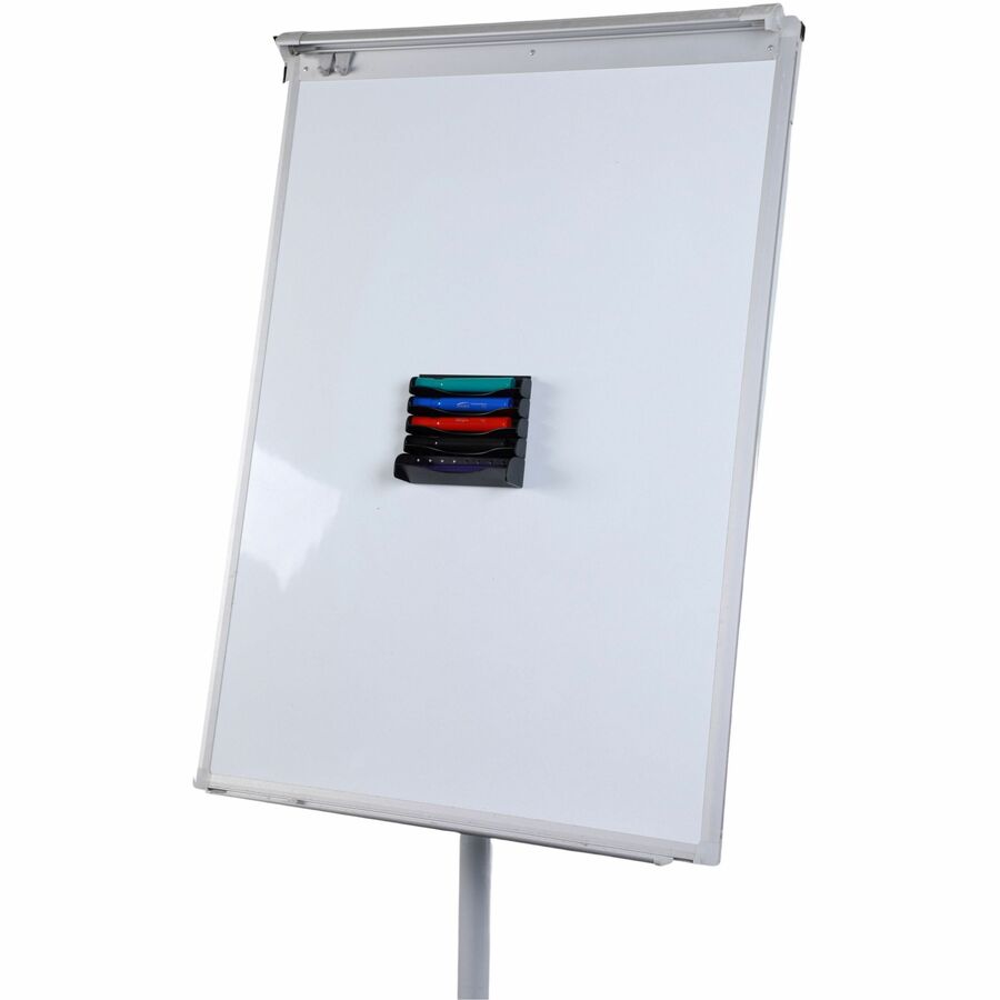 Lorell Magnetic Dry - Erase Marker Holder With 5 Compartments (LLR - LLR75625) - SchoolOutlet