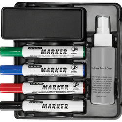 Lorell Dry-Erase Marker Caddy Kit With Markers Cleaner And Eraser (LLR-LLR75628)