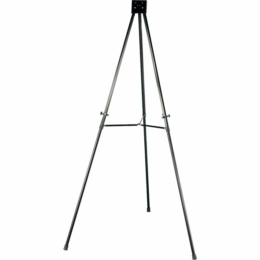 Lorell Telescoping Aluminum Presentation Easel with Twist - Lock Legs and Black Frame 34"W x 66"H (LLR - LLR75683) - SchoolOutlet
