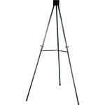 Lorell Telescoping Aluminum Presentation Easel with Twist - Lock Legs and Black Frame 34