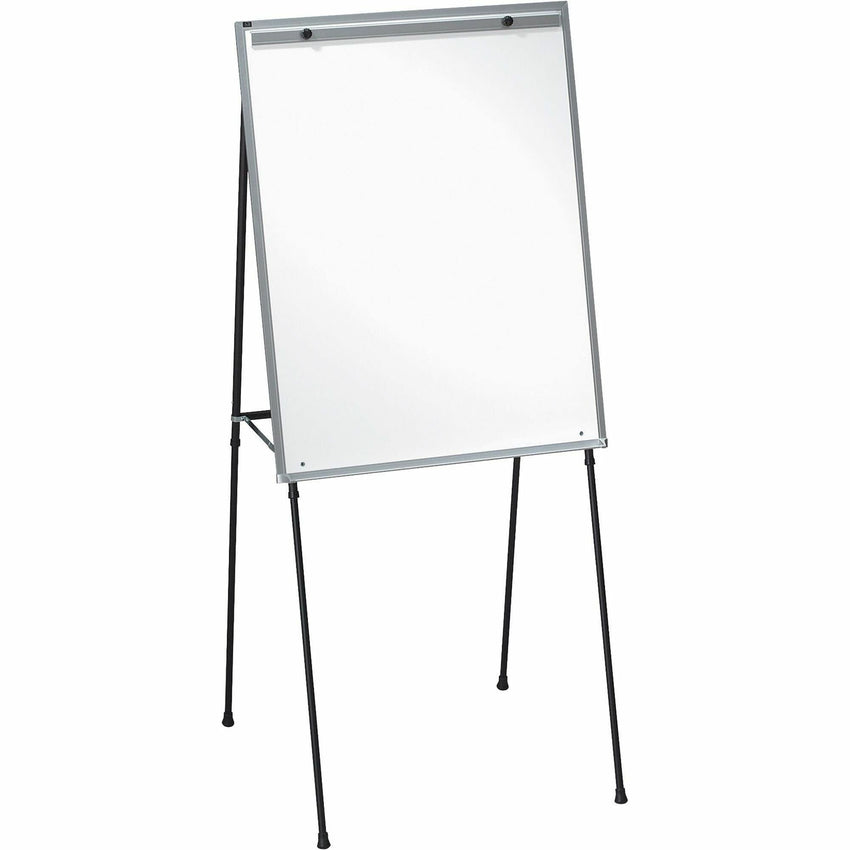 Lorell Magnetic Dry - erase Board Easel with Adjustable Black Frame and Accessory Tray 28"W x 34"H (LLR - LLR75684) - SchoolOutlet
