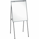 Lorell Magnetic Dry - erase Board Easel with Adjustable Black Frame and Accessory Tray 28