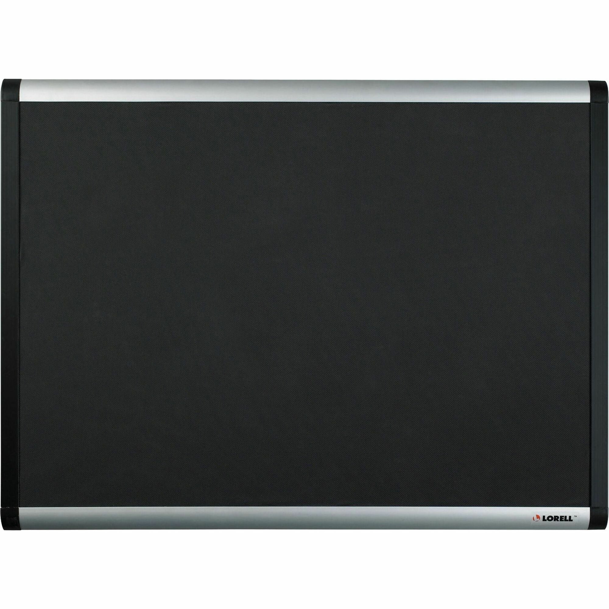 Lorell Mesh Bulletin Board with Fabric Surface and Black Anodized ...