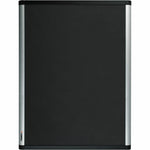 Lorell Mesh Bulletin Board Fabric Surface Black Anodized Aluminum Frame 24